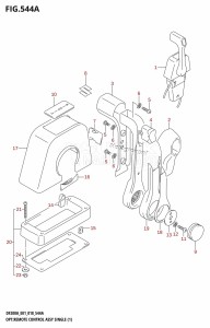 DF225T From 22503F-810001 (E01 E40)  2018 drawing OPT:REMOTE CONTROL ASSY SINGLE (1)