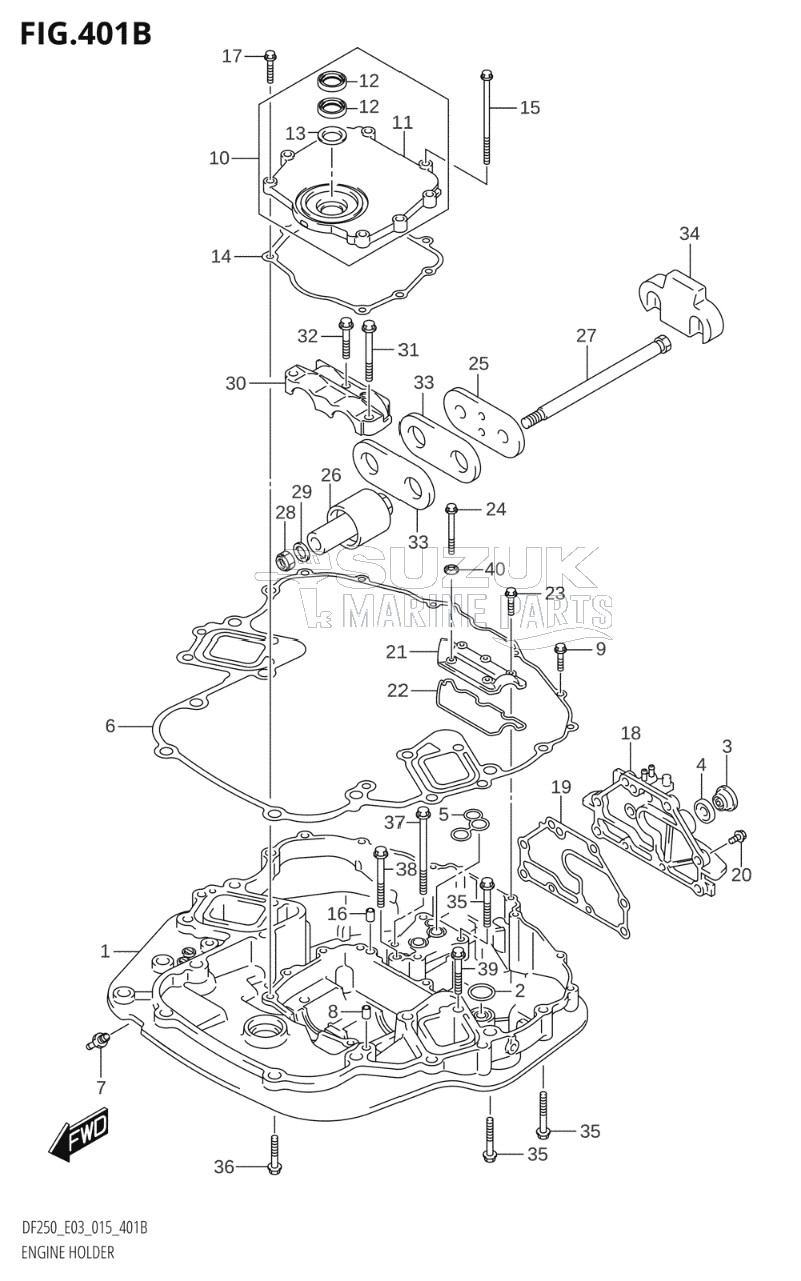 ENGINE HOLDER (DF200Z:E03)