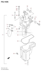 DF70 From 07001F-680001 (E03)  2006 drawing FUEL VAPOR SEPARATOR (W,X)