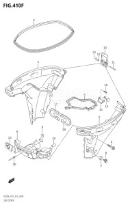 00995F-310001 (2013) 9.9hp P01-Gen. Export 1 (DF9.9BP  DF9.9BR) DF9.9B drawing SIDE COVER (DF20A:P40)