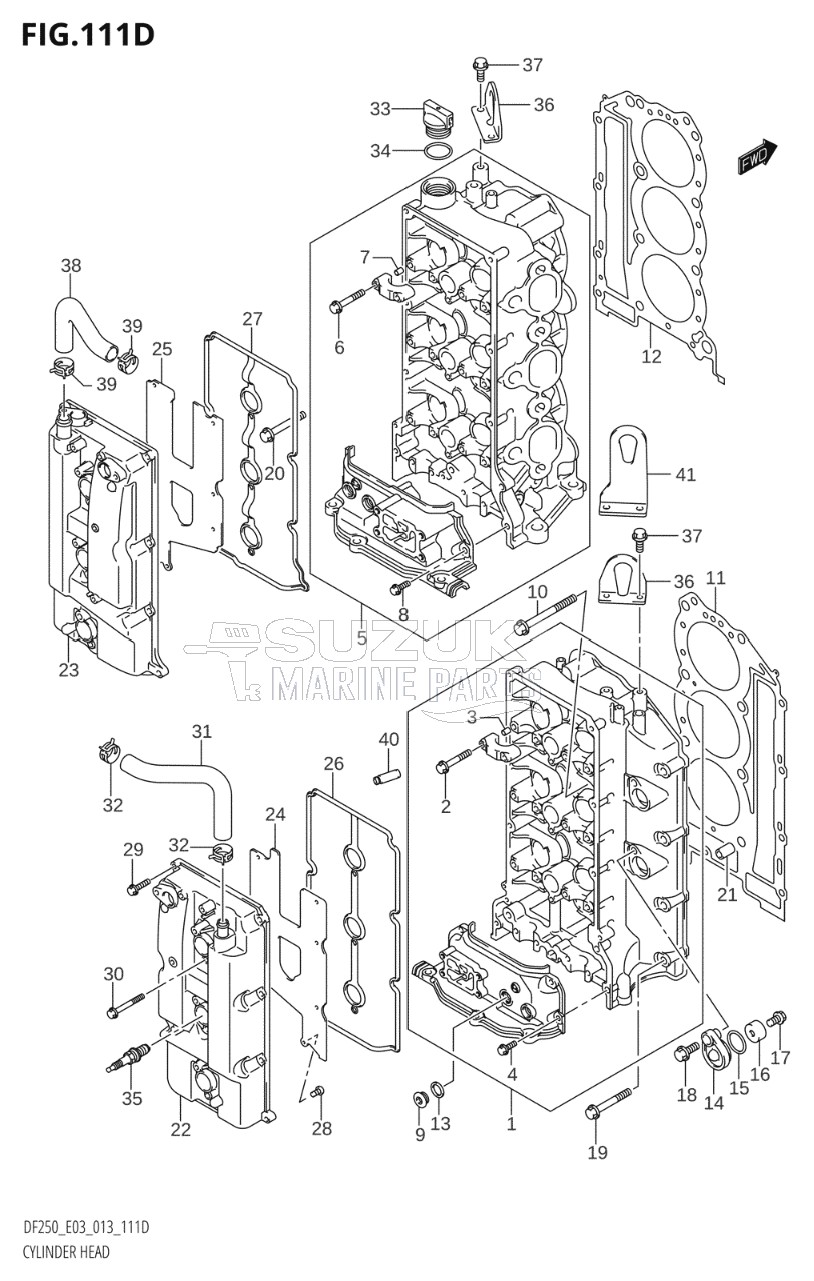 CYLINDER HEAD (DF225Z:E03)