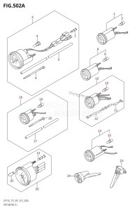 DF175Z From 17502Z-210001 (E01 E40)  2012 drawing OPT:METER (1)