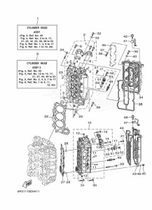 LF250TXR drawing CYLINDER--CRANKCASE-2