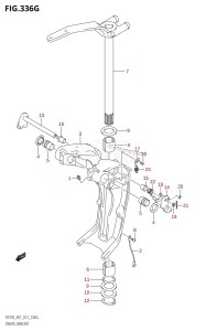 DF200Z From 20002Z-210001 (E01 E40)  2012 drawing SWIVEL BRACKET (DF225Z:E01:(X-TRANSOM,XX-TRANSOM))