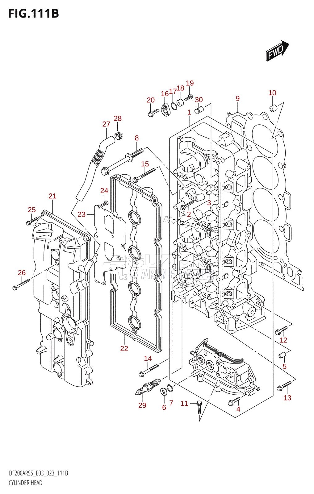 CYLINDER HEAD (DF150AST)