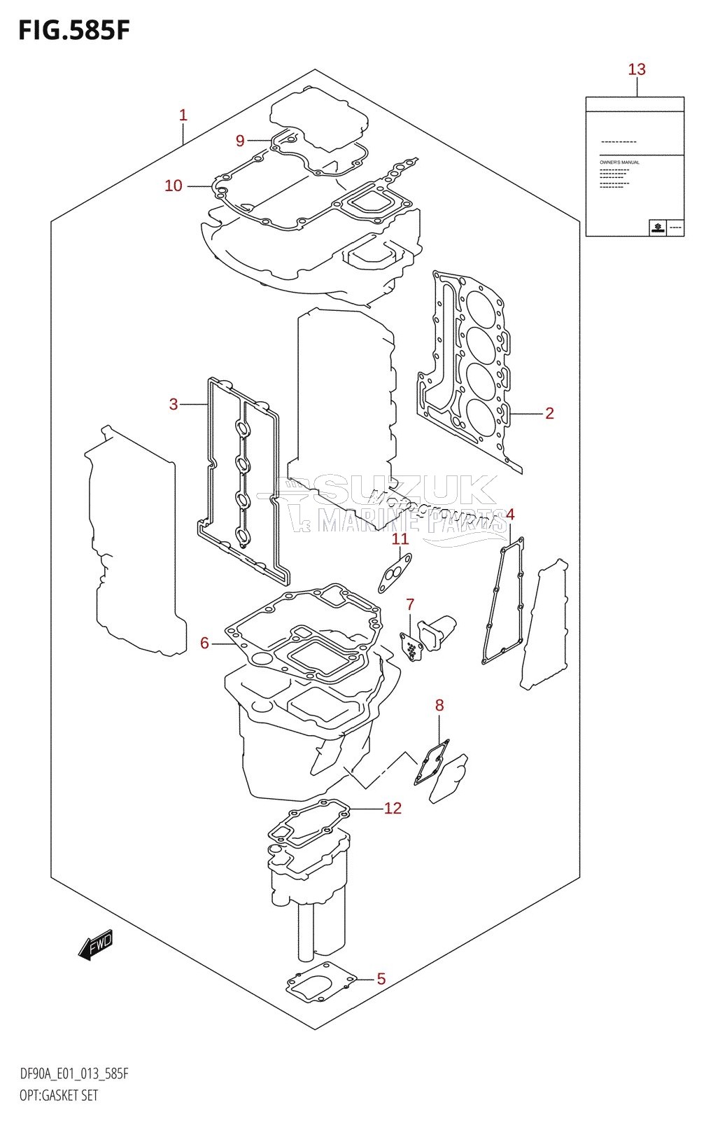 OPT:GASKET SET (DF80A:E40)