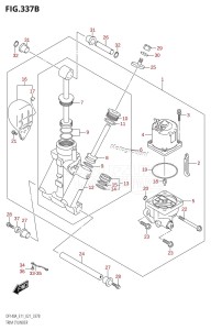 DF115A From 11503F-040001 (E11 E40)  2020 drawing TRIM CYLINDER (DF115AST,DF140AT:E11,DF140AZ:E11)