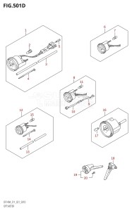 DF115AZ From 11503Z-140001 (E11 E40)  2021 drawing OPT:METER (E40)