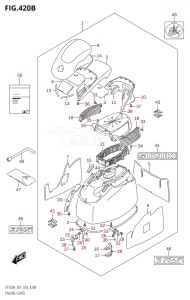 DF350A From 35001F-710001 (E01)  2017 drawing ENGINE COVER (DF325A:E01)