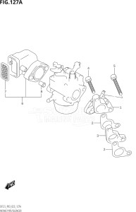 00252F-240001 (2022) 2.5hp P03-U.S.A (DF2.5) DF2.5 drawing INTAKE PIPE / SILENCER