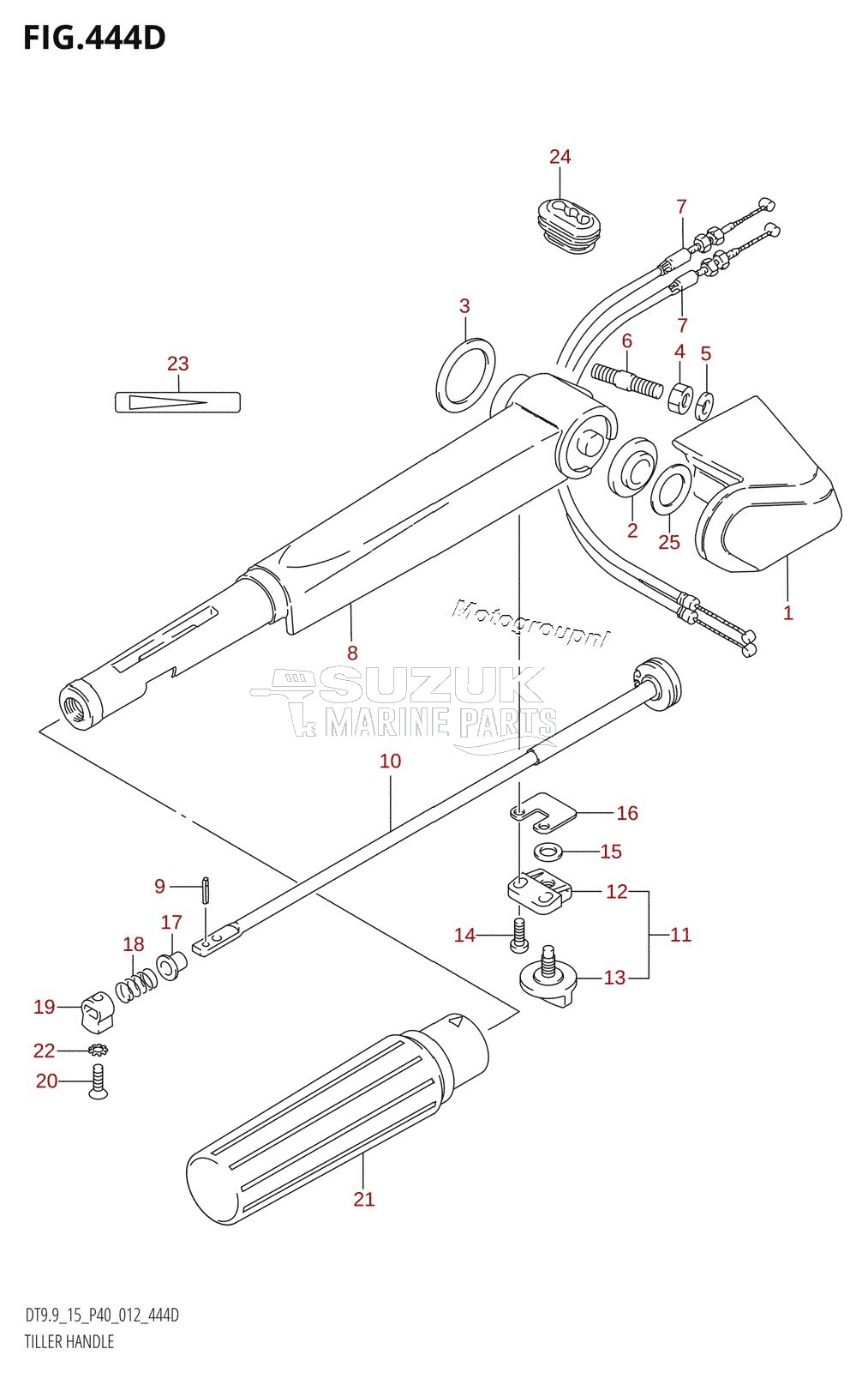 TILLER HANDLE (DT15:P40)