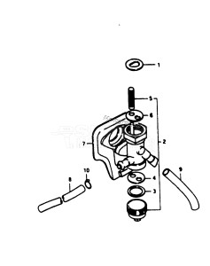 DT5 From d-10001 ()  1983 drawing FUEL COCK