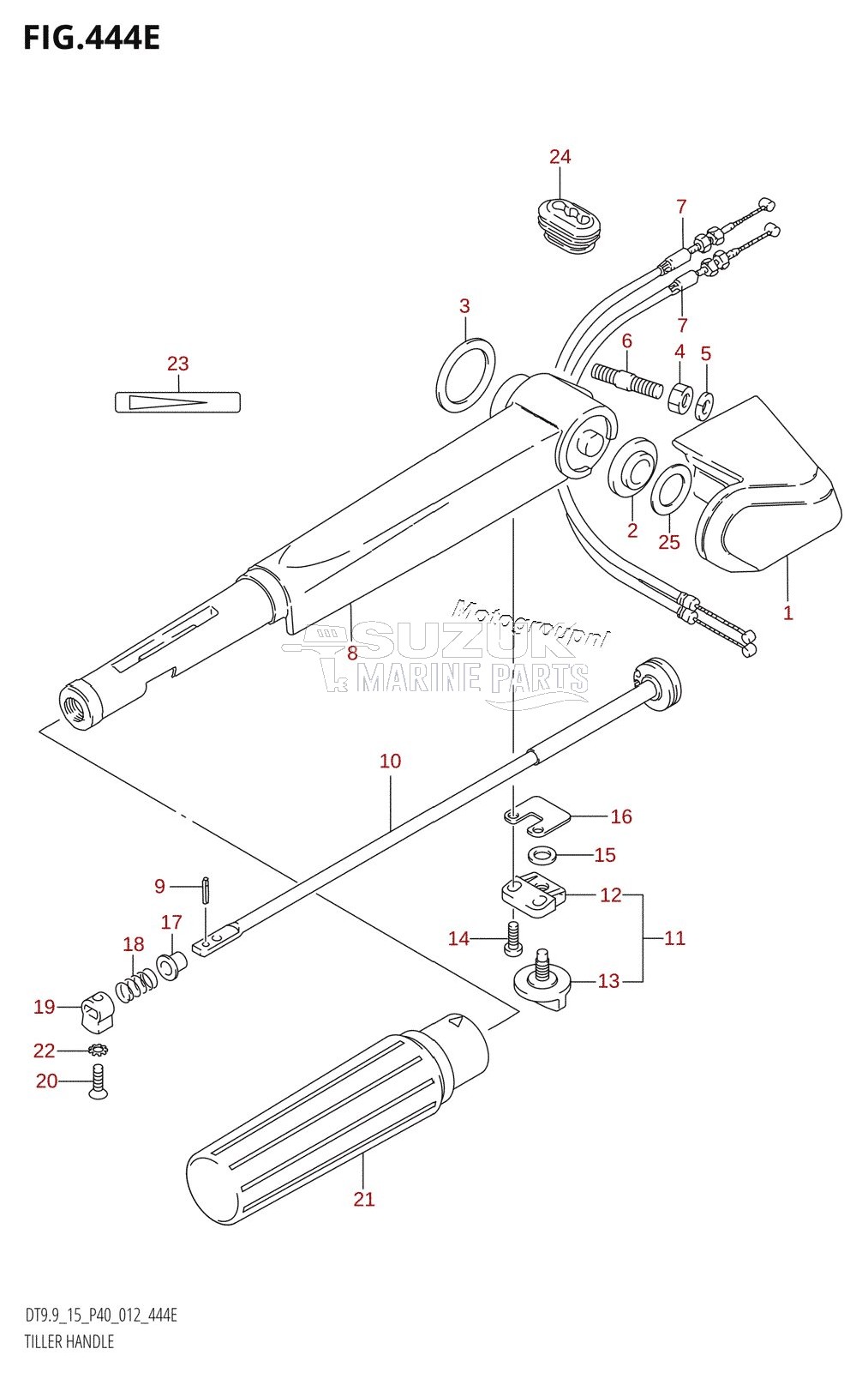 TILLER HANDLE (DT15:P37)