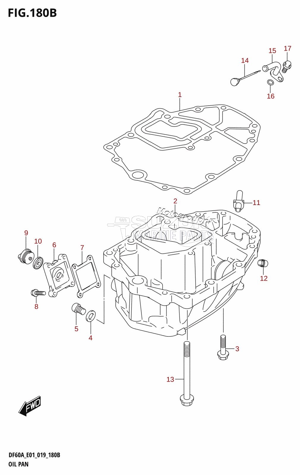 OIL PAN (DF40AQH,DF40ATH,DF50ATH)