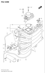 17502Z-610001 (2016) 175hp E01 E40-Gen. Export 1 - Costa Rica (DF175ZG) DF175ZG drawing INTAKE MANIFOLD / THROTTLE BODY (DF175TG:E40)