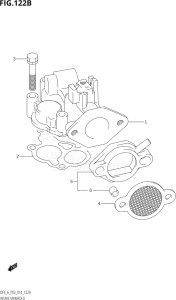 00402F-410001 (2014) 4hp P03-U.S.A (DF4) DF4 drawing INTAKE MANIFOLD (DF6:P03)