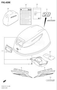 01504F-310001 (2013) 15hp P01-Gen. Export 1 (DF15A  DF15A    DF15AR  DF15AR    DF15AT) DF15A drawing ENGINE COVER (DF20A:P01)