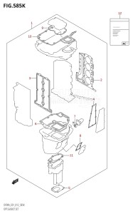 DF80A From 08002F-310001 (E40)  2013 drawing OPT:GASKET SET (DF90ATH:E40)