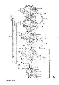 DT140 From 14002-300001 till 305081 ()  1983 drawing CARBURETOR