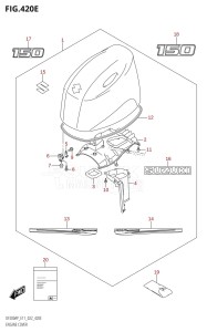 DF175AP From 17503P-240001 (E11)  2022 drawing ENGINE COVER (DF150AP:020)