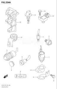 00995F-810001 (2018) 9.9hp P03-U.S.A (DF9.9B  DF9.9BT  DF9.9BTH) DF9.9B drawing SENSOR / SWITCH (DF9.9B,DF15A,DF20A)