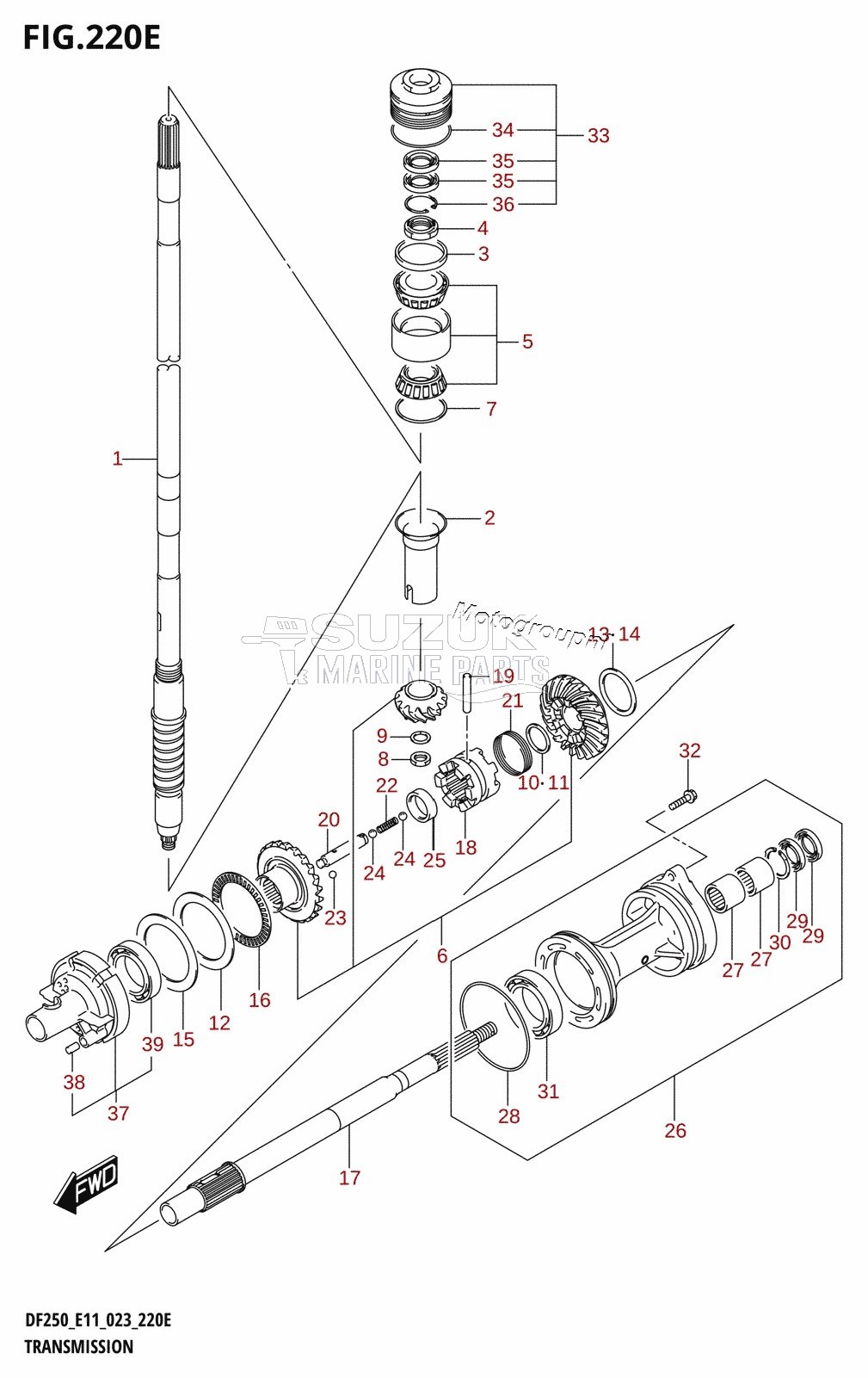 TRANSMISSION (DF250T)