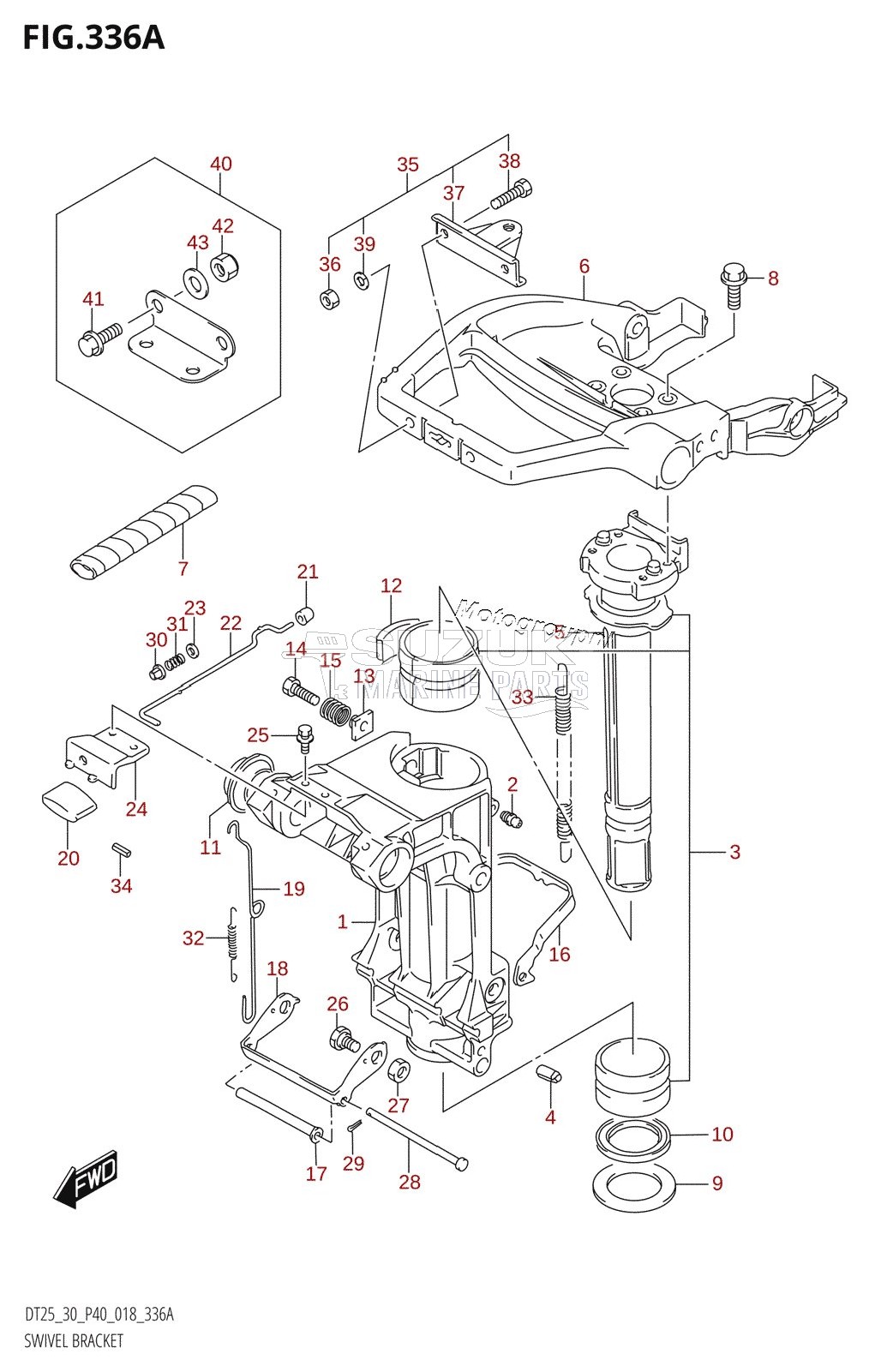 SWIVEL BRACKET (DT25K)