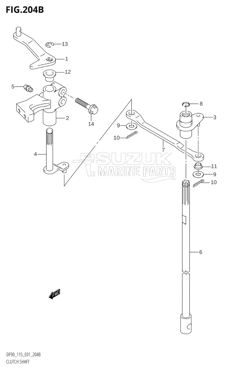 CLUTCH SHAFT (K3,K4,K5,K6)