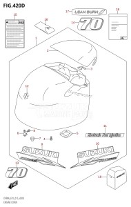 DF90A From 09003F-510001 (E01 E40)  2015 drawing ENGINE COVER (DF70ATH:E40)