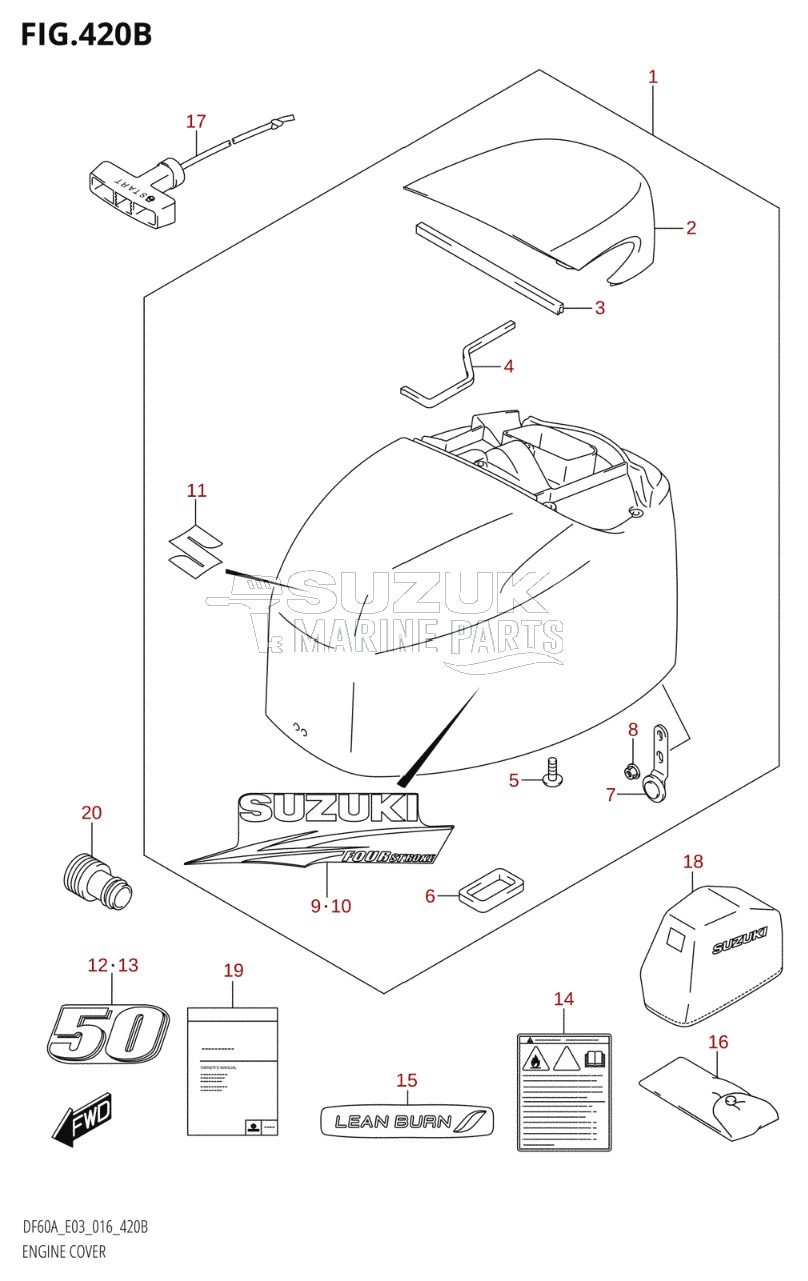 ENGINE COVER (DF50A:E03)