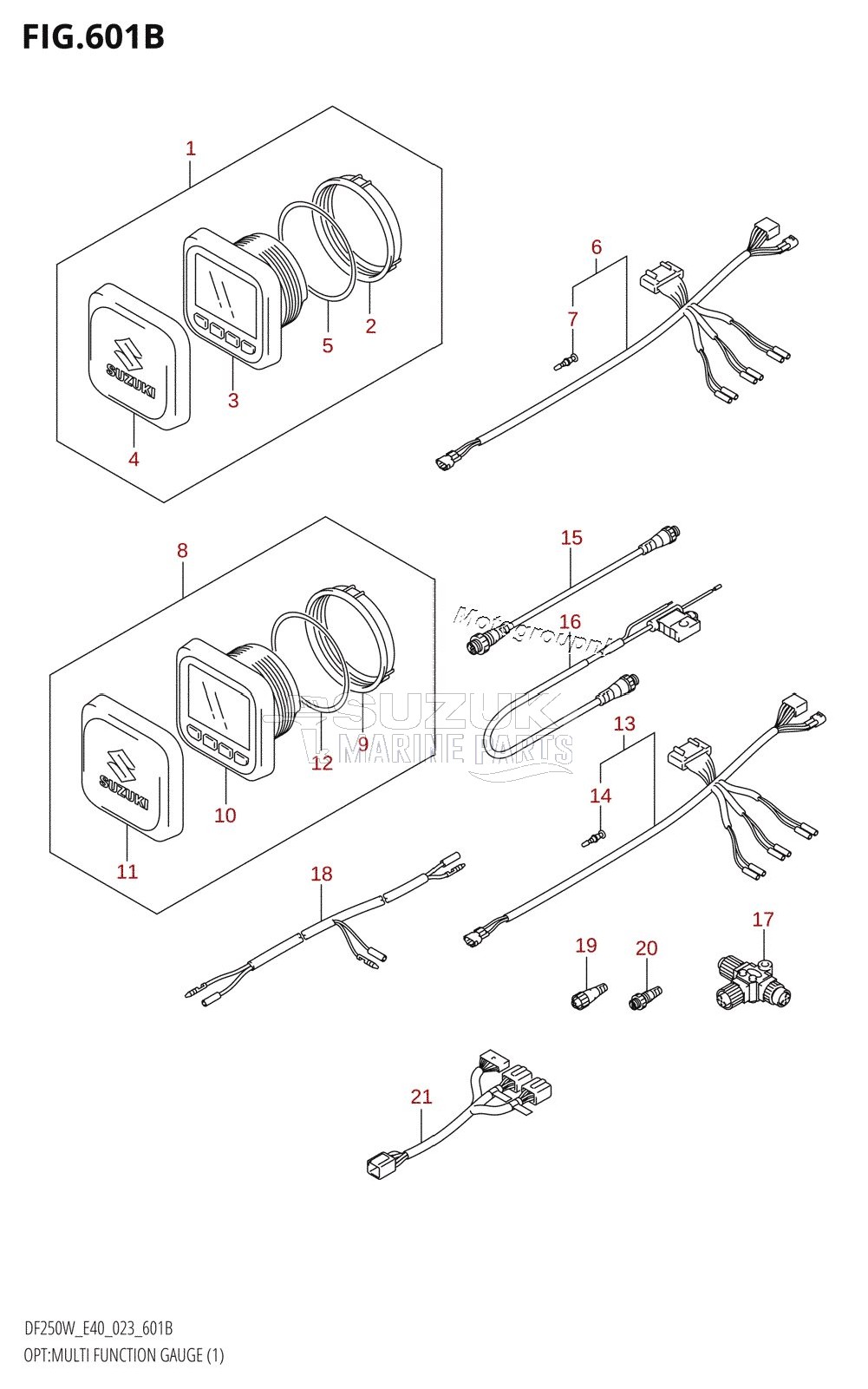 OPT:MULTI FUNCTION GAUGE (1) (022,023)