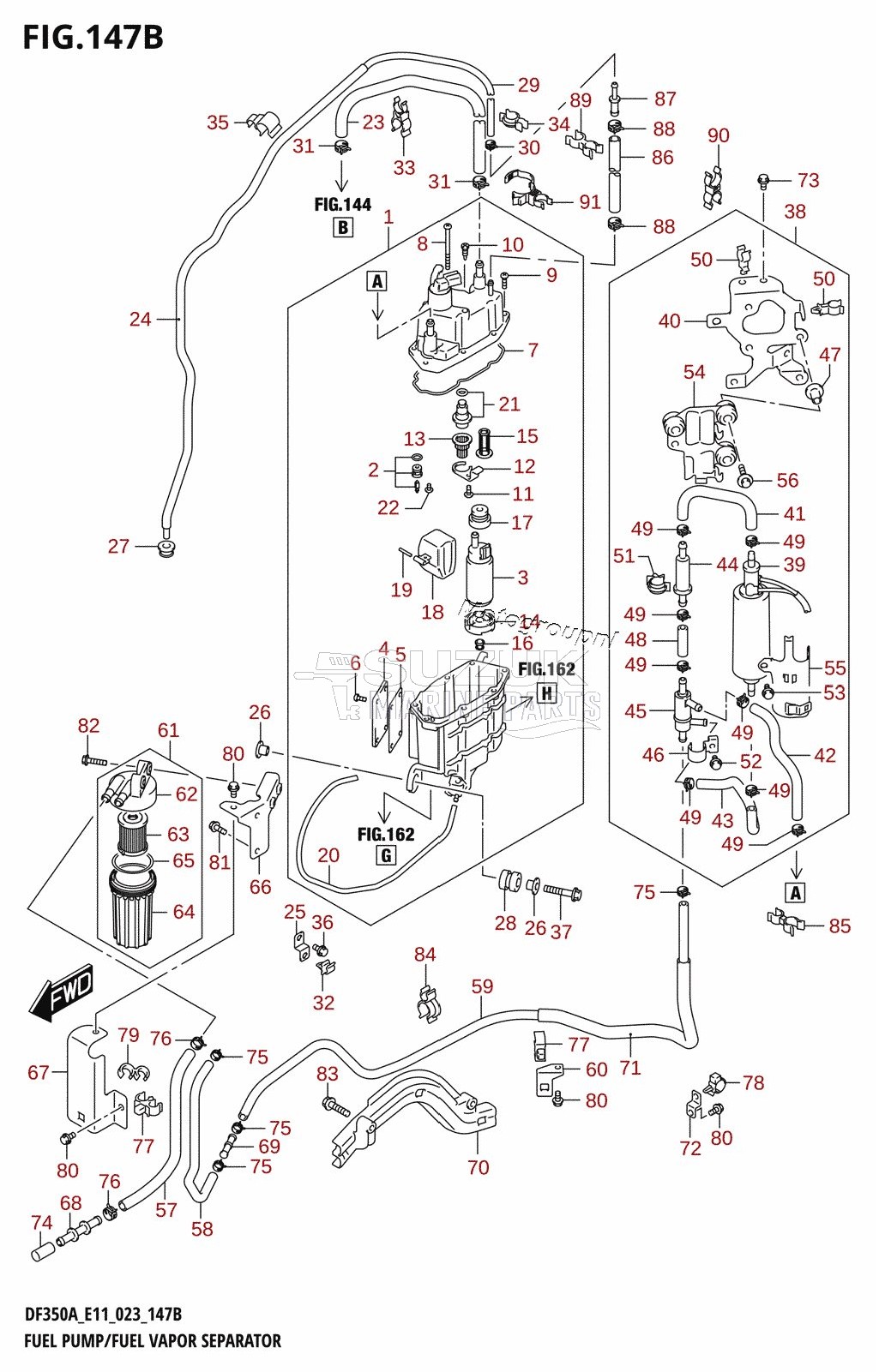 FUEL PUMP /​ FUEL VAPOR SEPARATOR (E40)