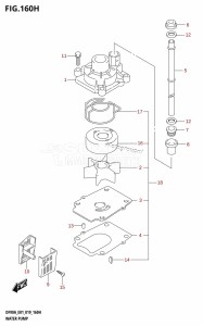 DF100B From 10004F-910001 (E01 E40)  2019 drawing WATER PUMP (DF100B:E40)