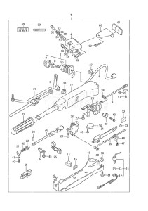 Outboard DF 70A drawing Tiller Handle