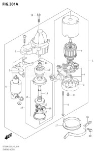 15003P-910001 (2019) 150hp E01 E40-Gen. Export 1 - Costa Rica (DF150AP) DF150AP drawing STARTING MOTOR