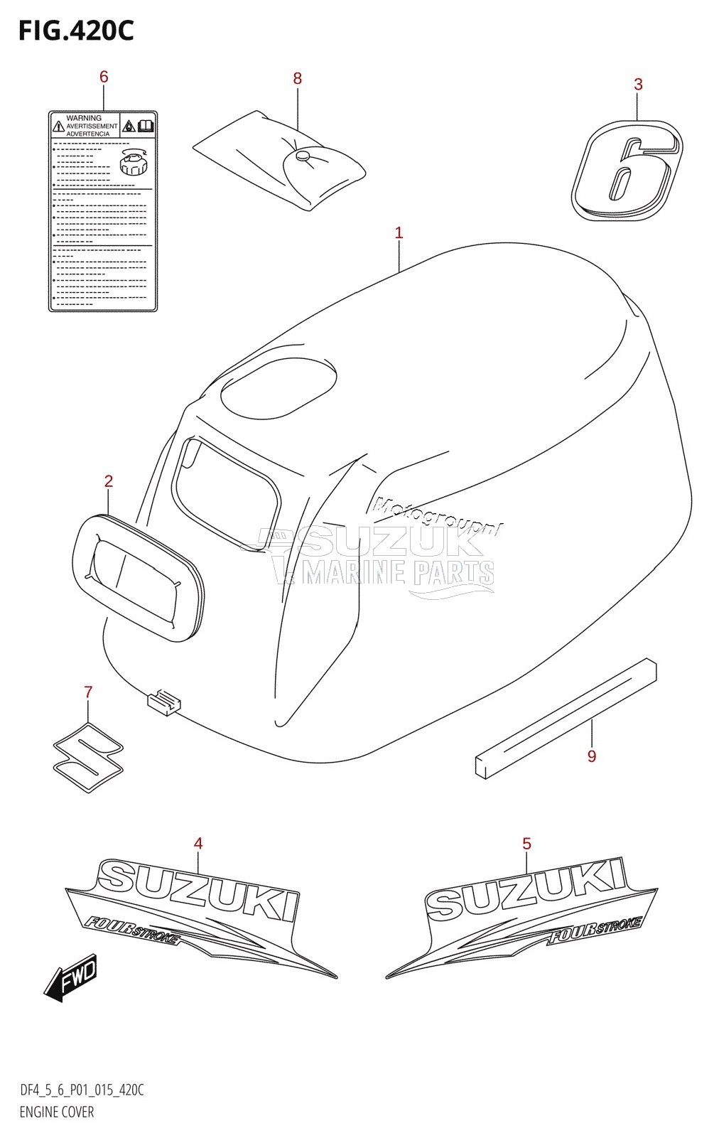 ENGINE COVER (DF6:P01)