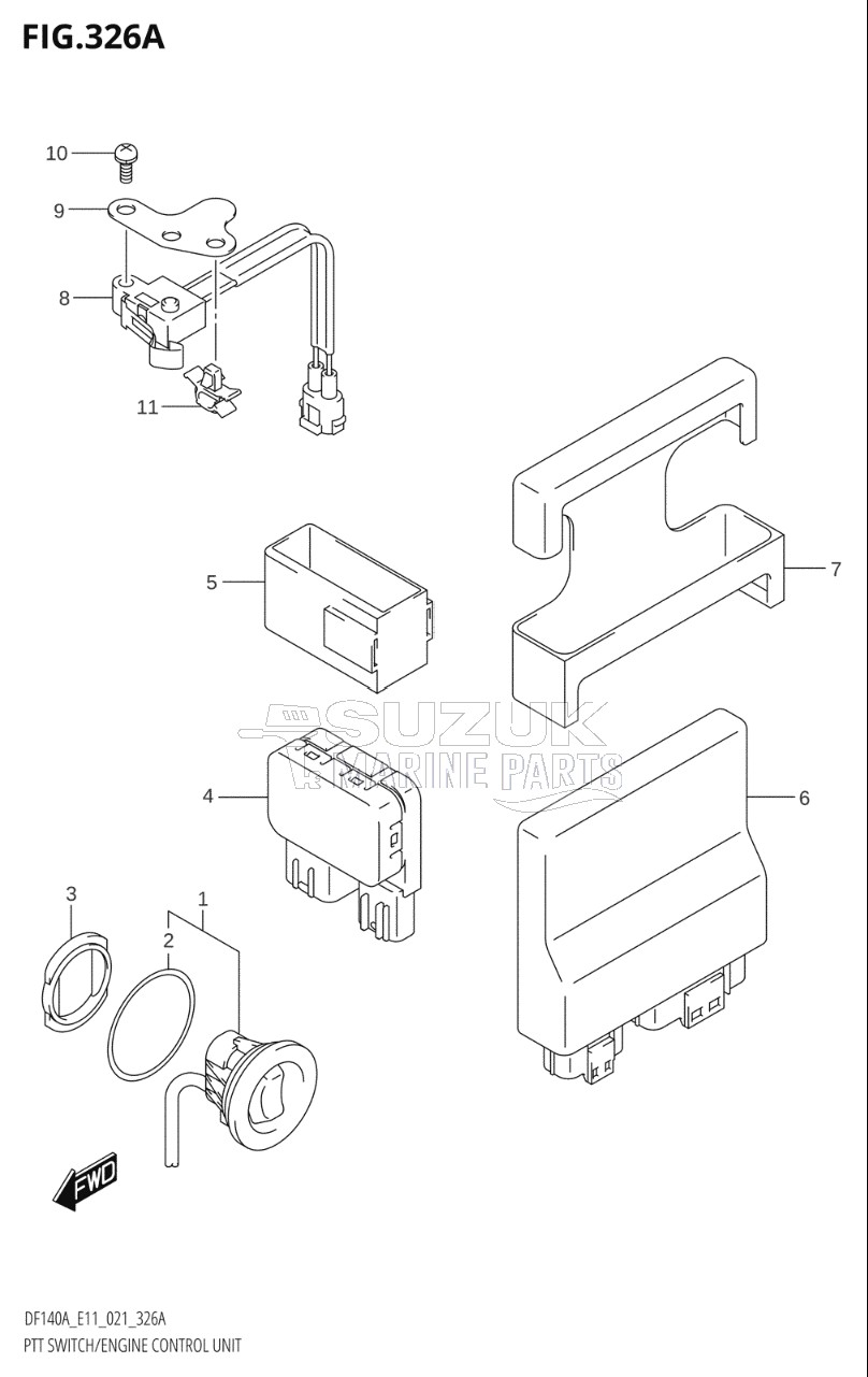 PTT SWITCH / ENGINE CONTROL UNIT (DF100AT)