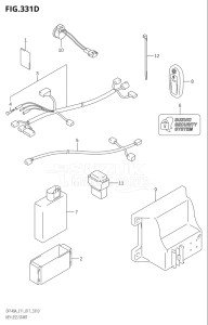 10003F-710001 (2017) 100hp E11-Gen. Export 2 (DF100AT) DF100A drawing KEY LESS START (DF115AST:E03)