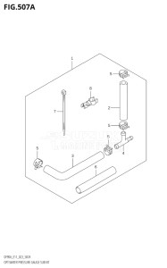 09003F-140001 (2021) 90hp E11 E40-Gen. Export 1-and 2 (DF90ATH    DF90AWQH  DF90AWQH   DF90AWQH    DF90AWQH) DF90A drawing OPT:WATER PRESSURE GAUGE SUB KIT