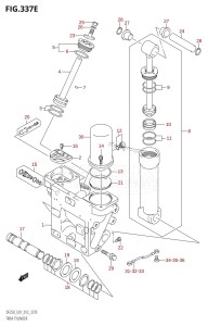 DF200 From 20002F-210001 (E01 E40)  2012 drawing TRIM CYLINDER (DF225T:E01:(X-TRANSOM,XX-TRANSOM))