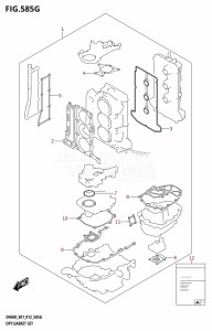 DF50A From 05003F-210001 (E01)  2012 drawing OPT:GASKET SET (DF60A:E40)