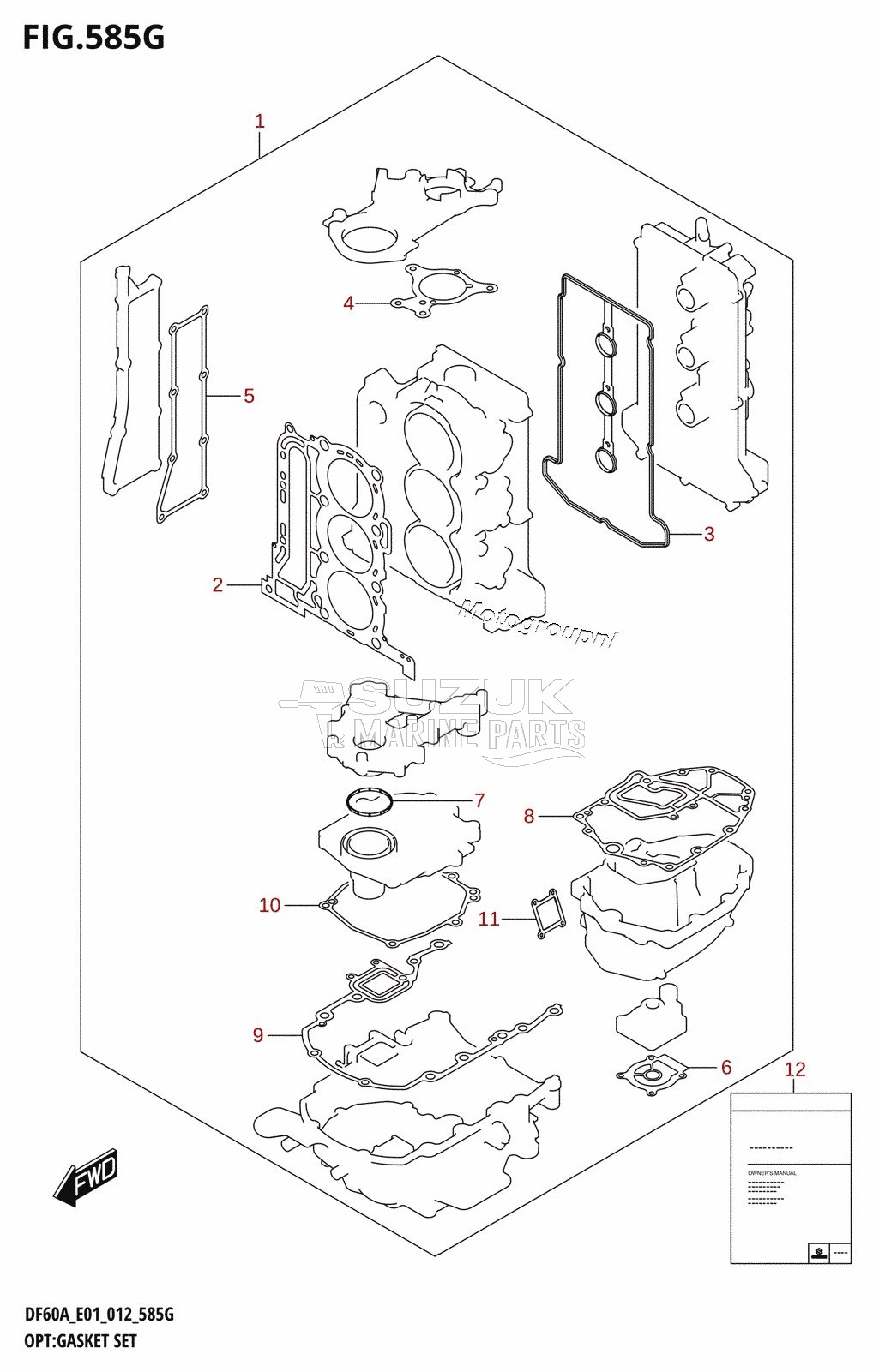 OPT:GASKET SET (DF60A:E40)