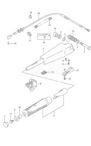 Outboard DF 9.9 drawing Tiller Handle