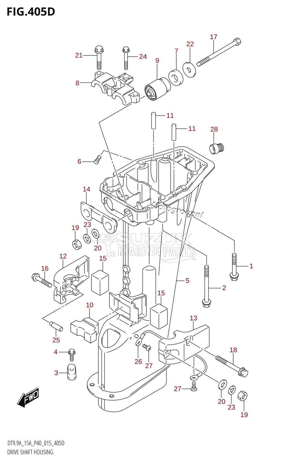 DRIVE SHAFT HOUSING (DT9.9AK:P36)