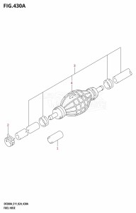 DF175AT From 17503F-440001 (E11 - E40)  2024 drawing FUEL HOSE