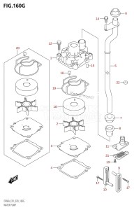 DF40A From 04004F-040001 (E34-Italy)  2020 drawing WATER PUMP (DF60AVT:E01)