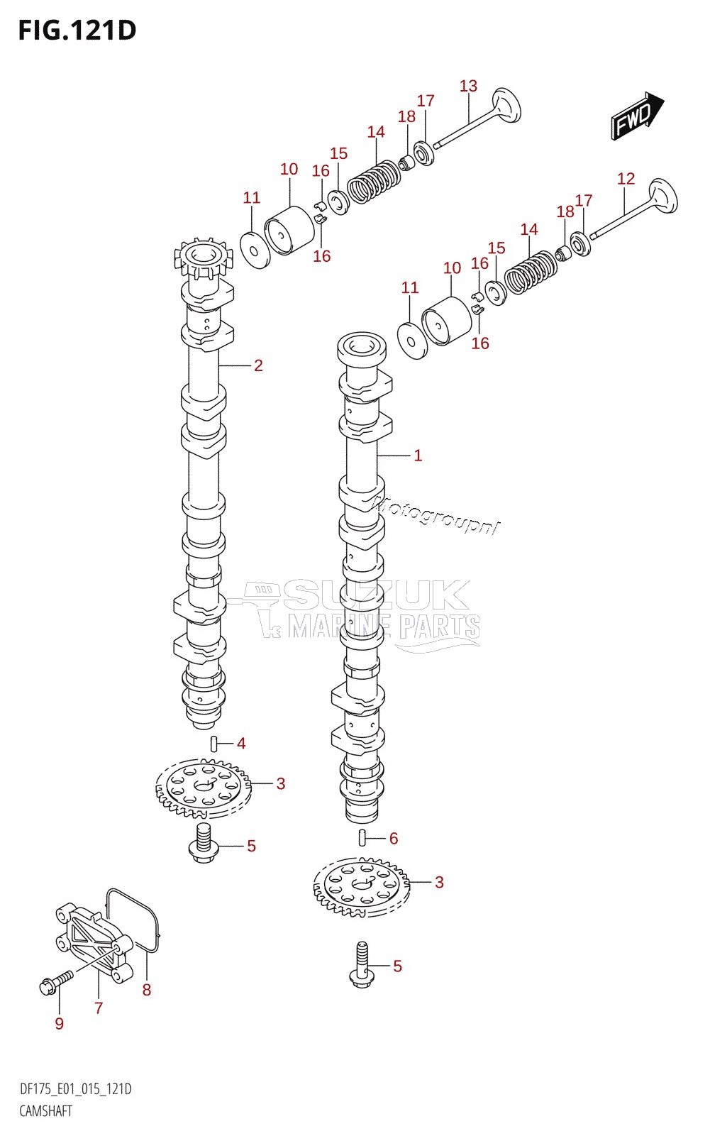 CAMSHAFT (DF150TG:E40)