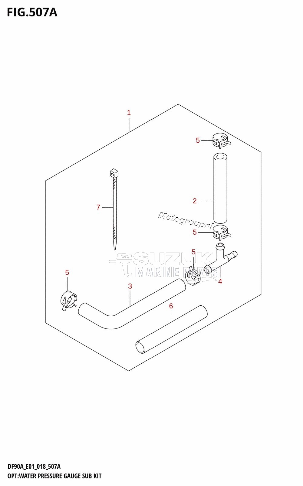 OPT:WATER PRESSURE GAUGE SUB KIT