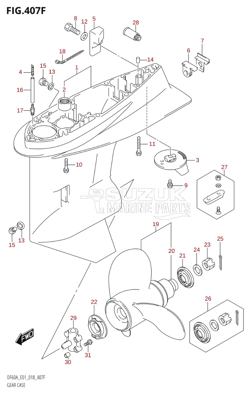 GEAR CASE (DF50AVT,DF50AVTH)