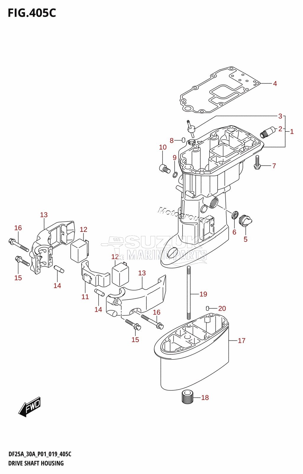 DRIVE SHAFT HOUSING (DF30AQ)